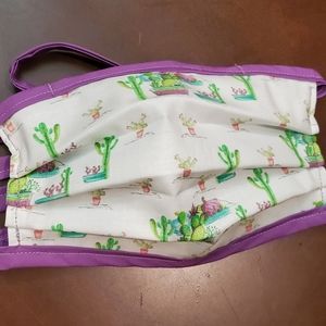 Cotton Face Mask with Filter pocket and nose wire